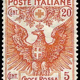 1915 Italia Regno: croce Rossa (N°102/05) s. cpl.