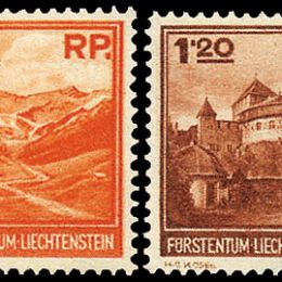 1933 Liechtenstein: vedute diverse (N°111/13) s. cpl.