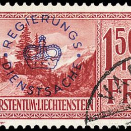1935 Liechtenstein: Servizio - soprastampati (N°17/19) s. cpl.