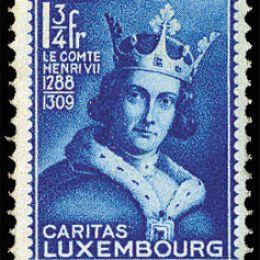 1933 Lussemburgo: caritas - Conte Enrico VII (N°244/48) s. cpl.
