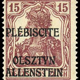 1920 Occup. Tedesche "Allestein": francobolli di Germania soprastampati (N°1/14) s. cpl.