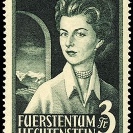 1955 Liechtenstein: effigi dei Principi (N°294/95) s. cpl.